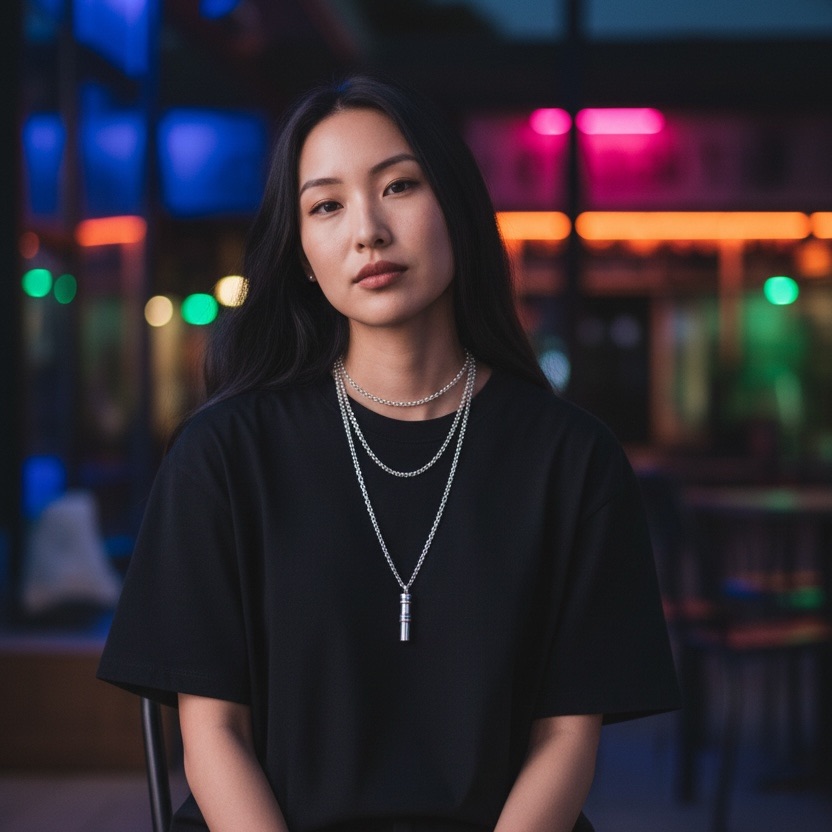 Gucci Silver Bamboo Charm Necklace